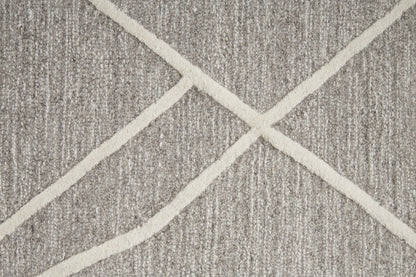 Euclid Transitional Abstract - Taupe/Ivory/Gray Area Rug