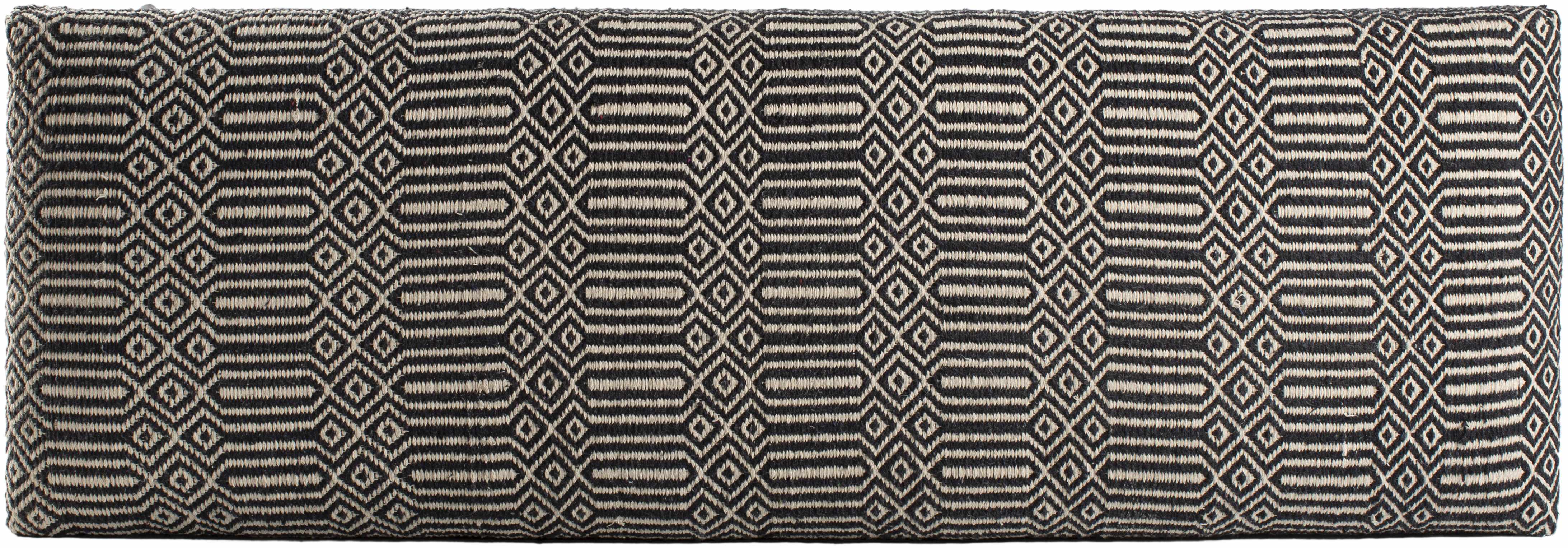 Neve Modern Black & Ivory Bench