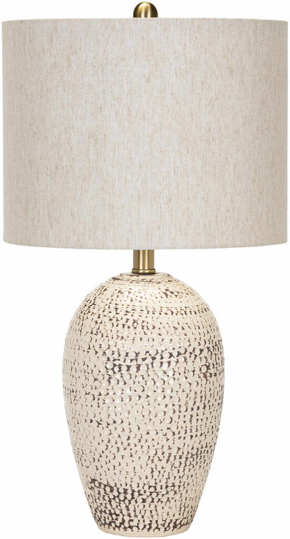 Elegant Beige Ceramic Table Lamp