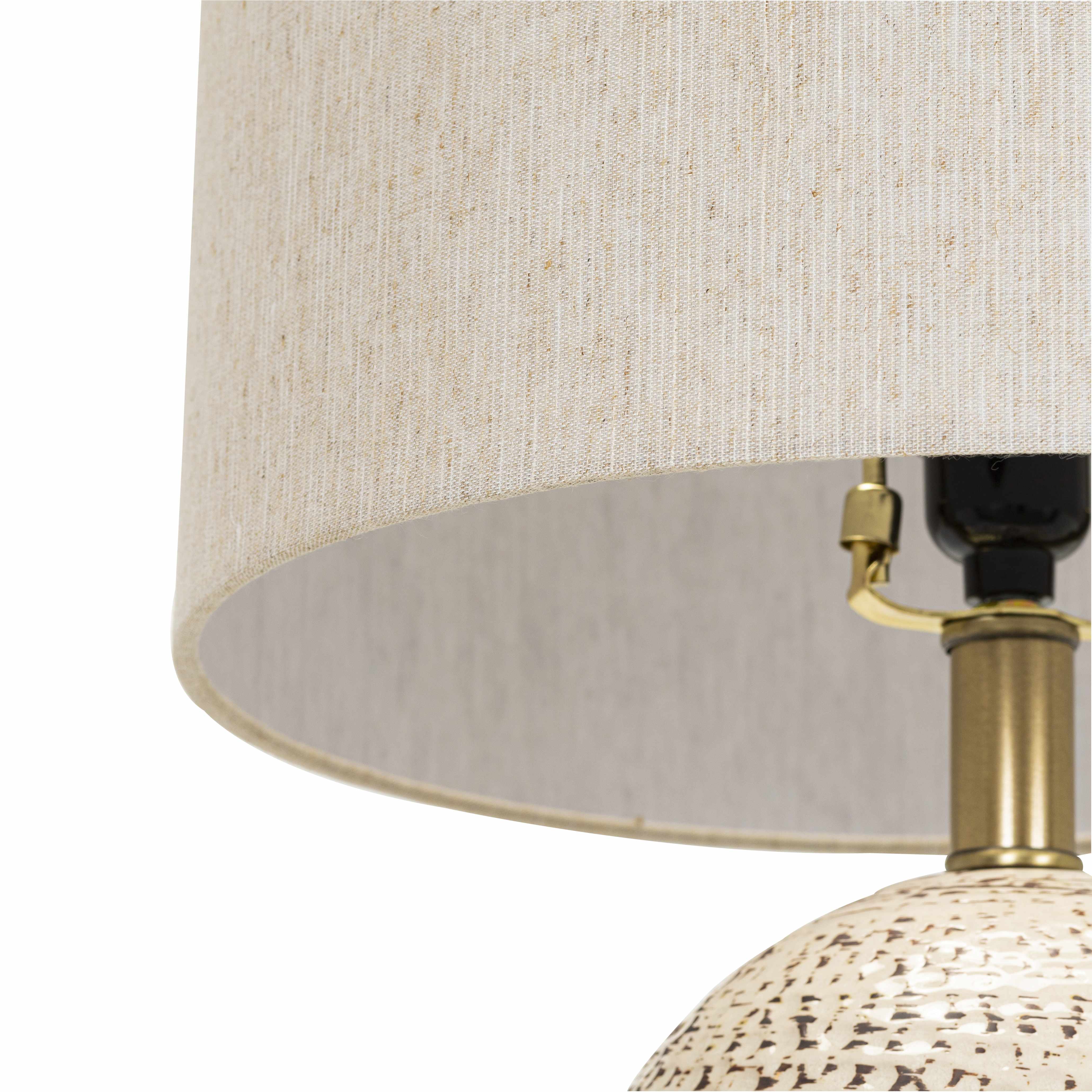 Elegant Beige Ceramic Table Lamp