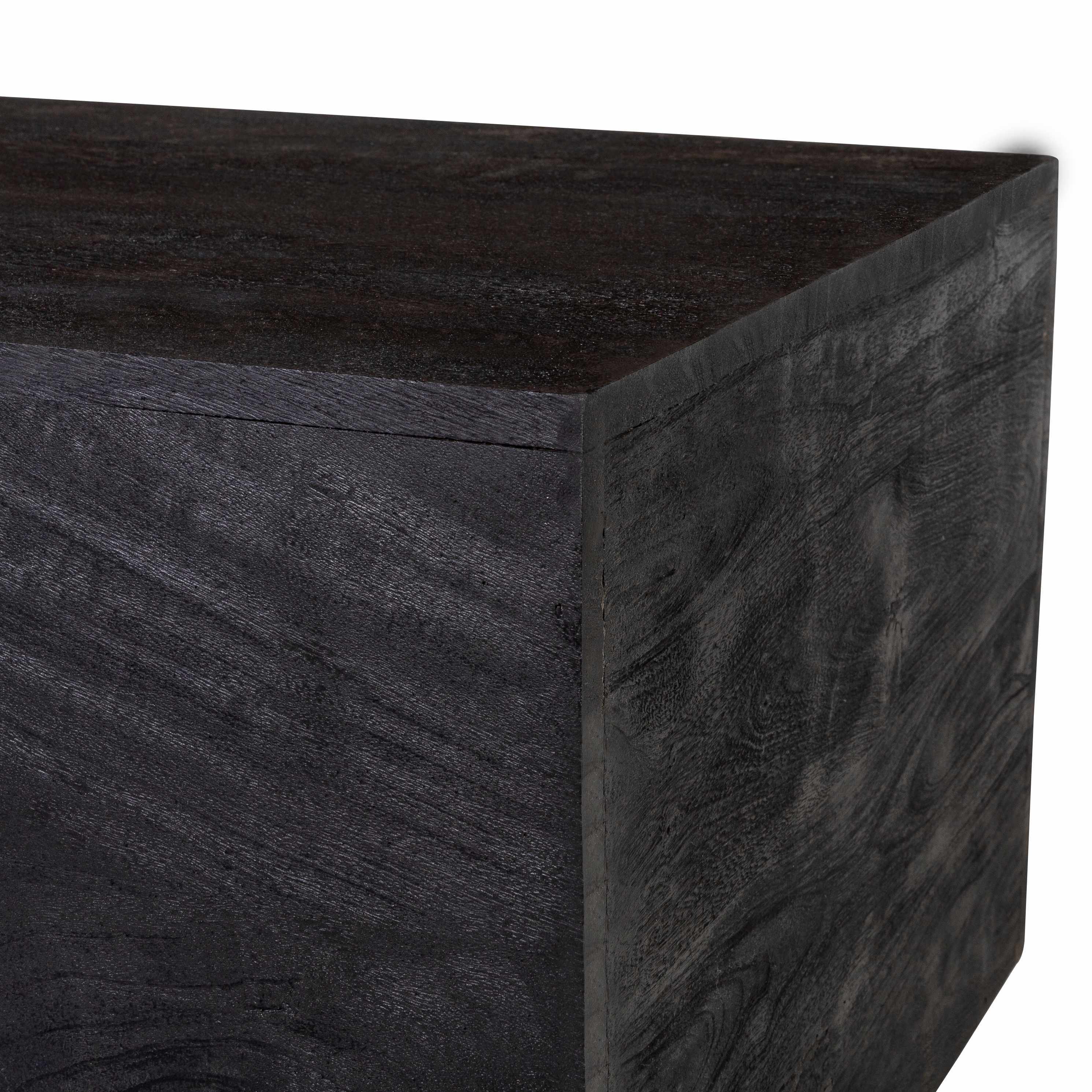 Oslo Black Wood Coffee Table