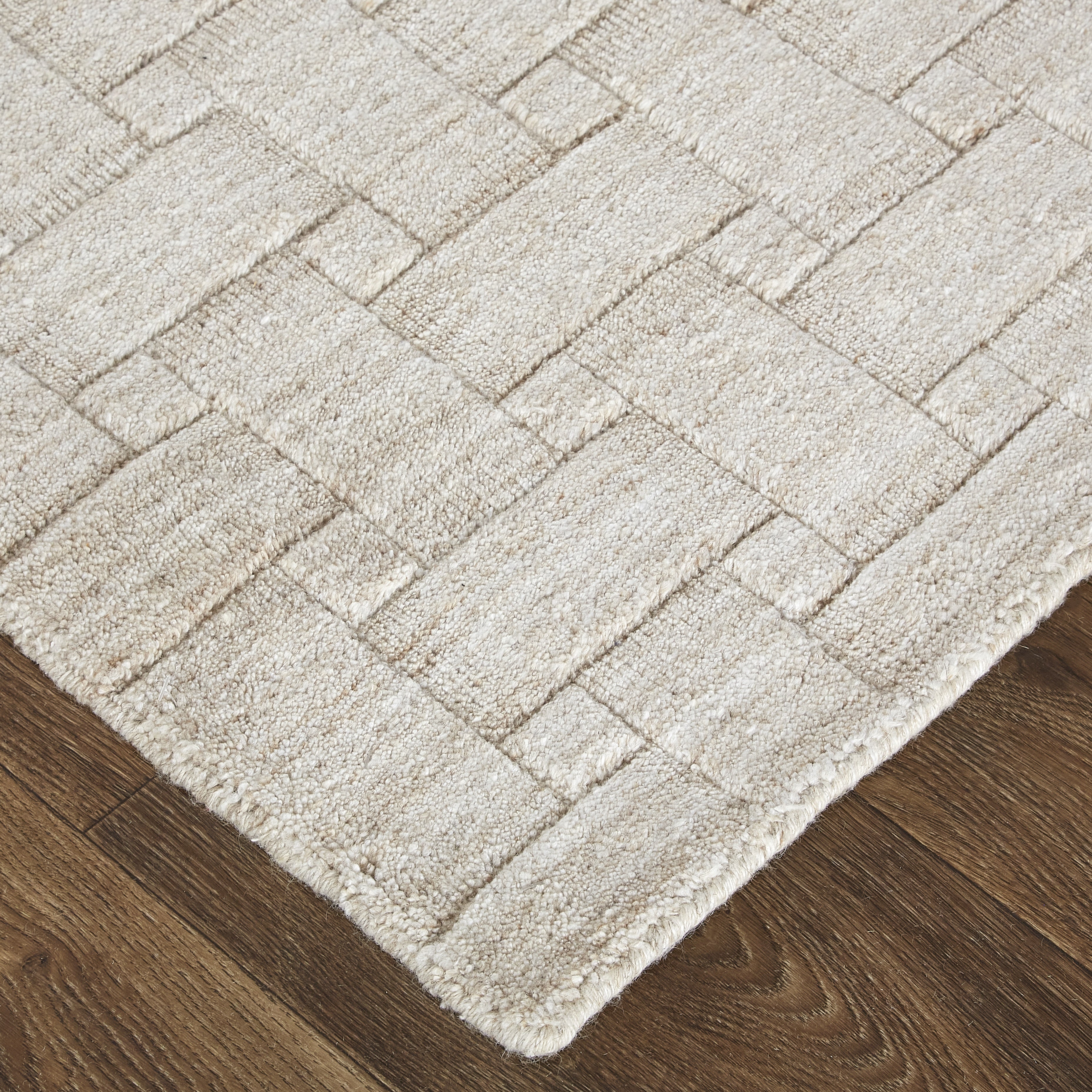 Redford Transitional Solid - Ivory Area Rug