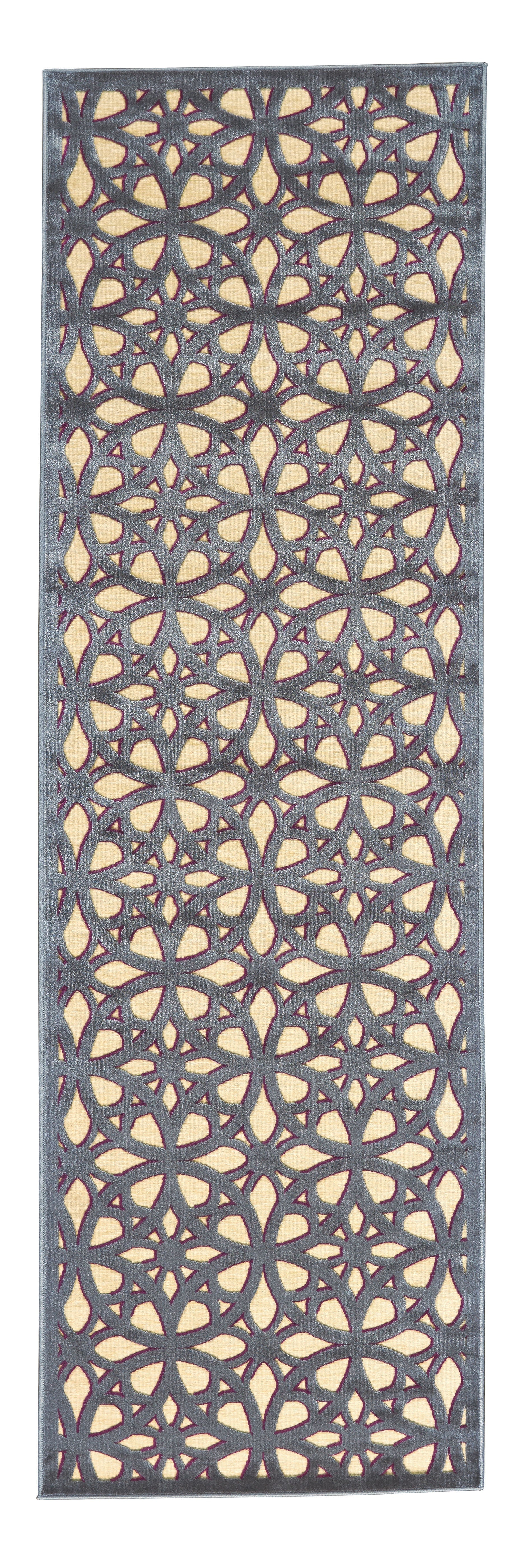 Saphir Rubus Modern Geometric - Tan/Gray/Purple