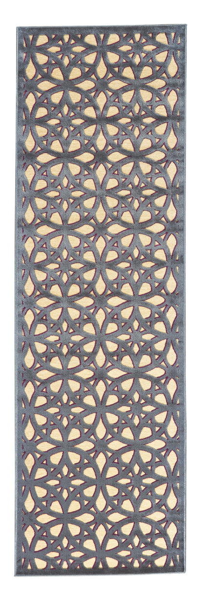 Saphir Rubus Modern Geometric - Tan/Gray/Purple