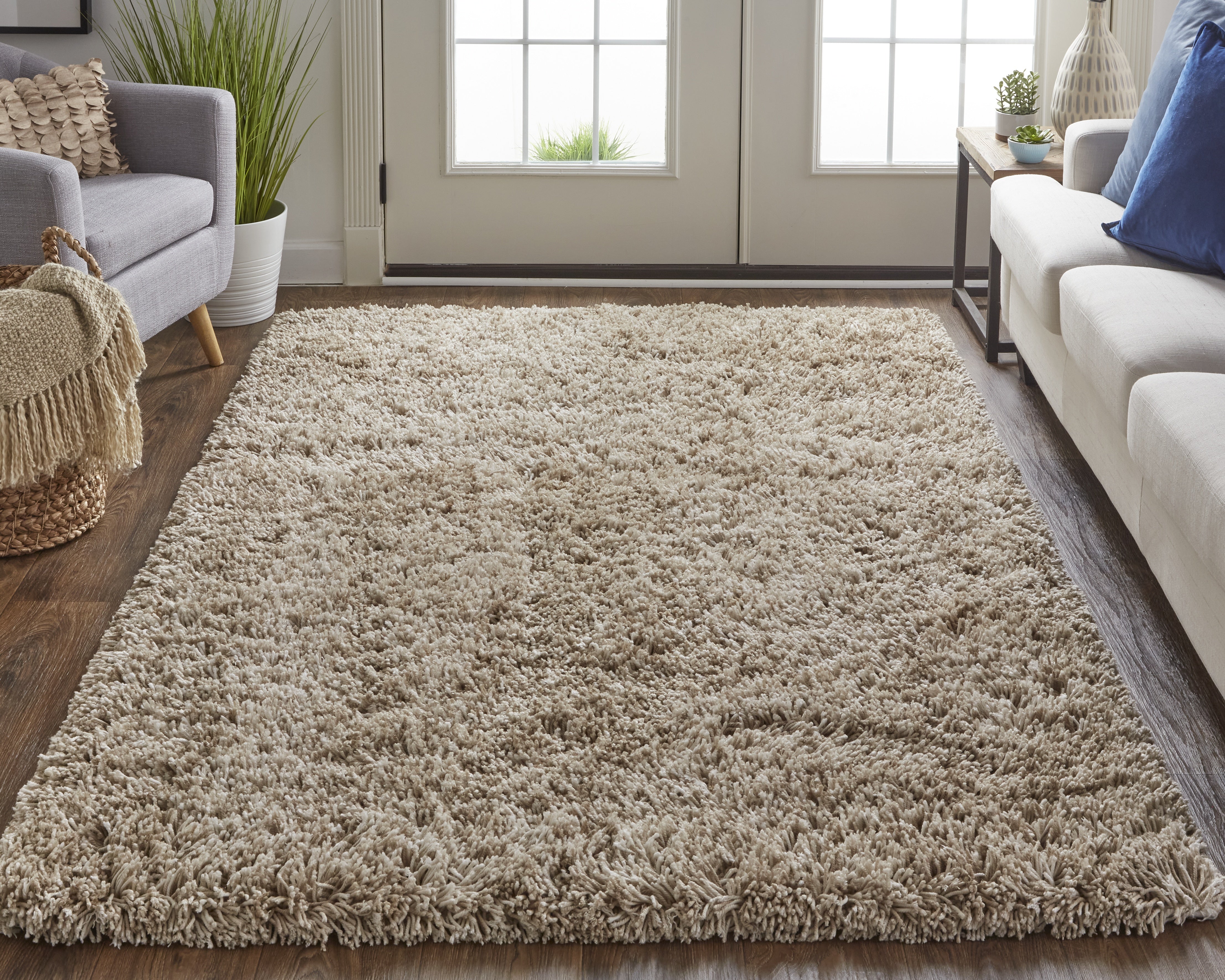 Stoneleigh Modern Solid - Tan/Ivory Area Rug