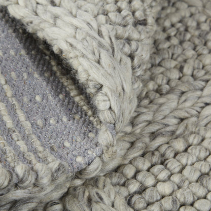 Berkeley Transitional Solid - Ivory/Gray Area Rug