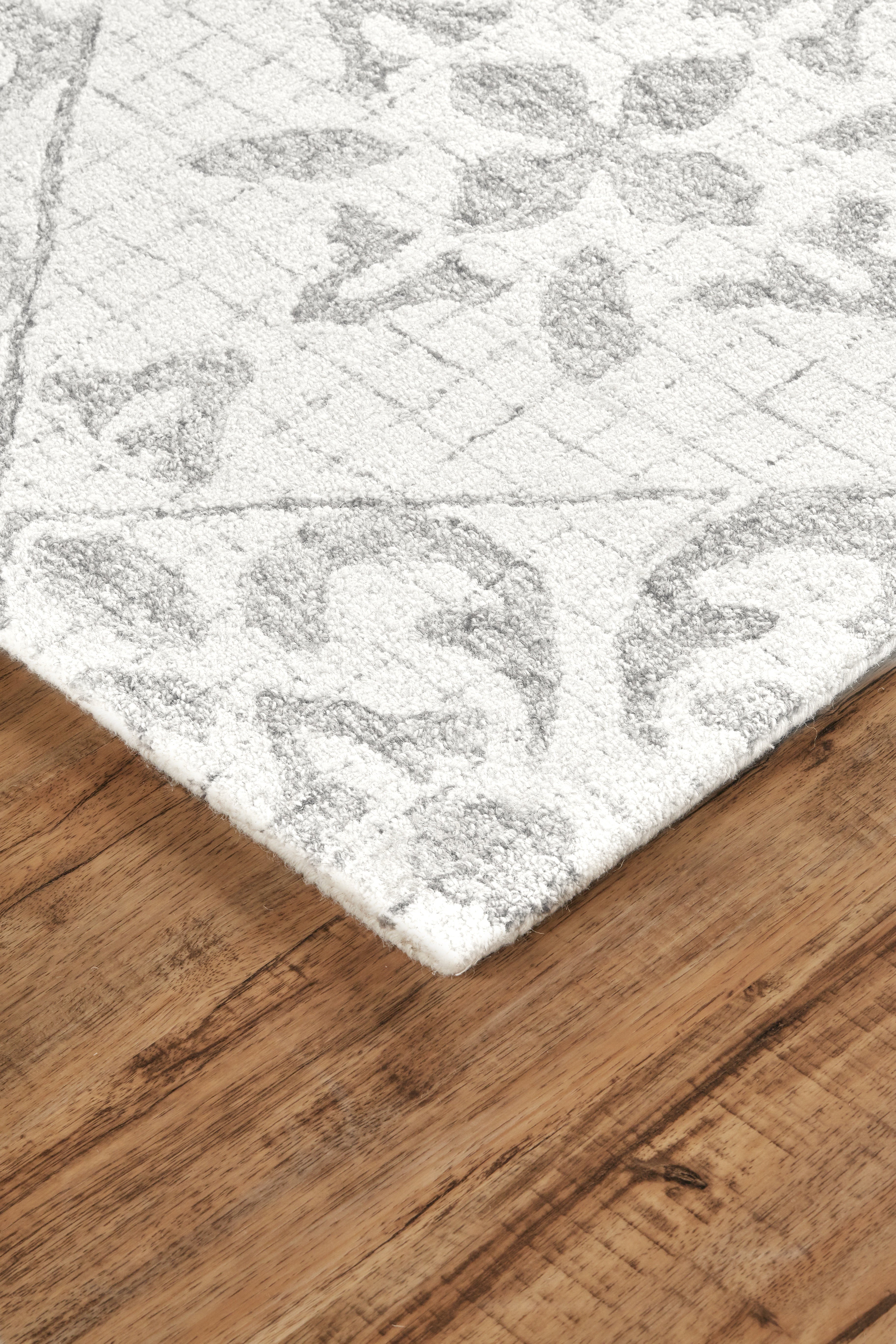 Rhett Transitional Floral & Botanical - Ivory/Gray