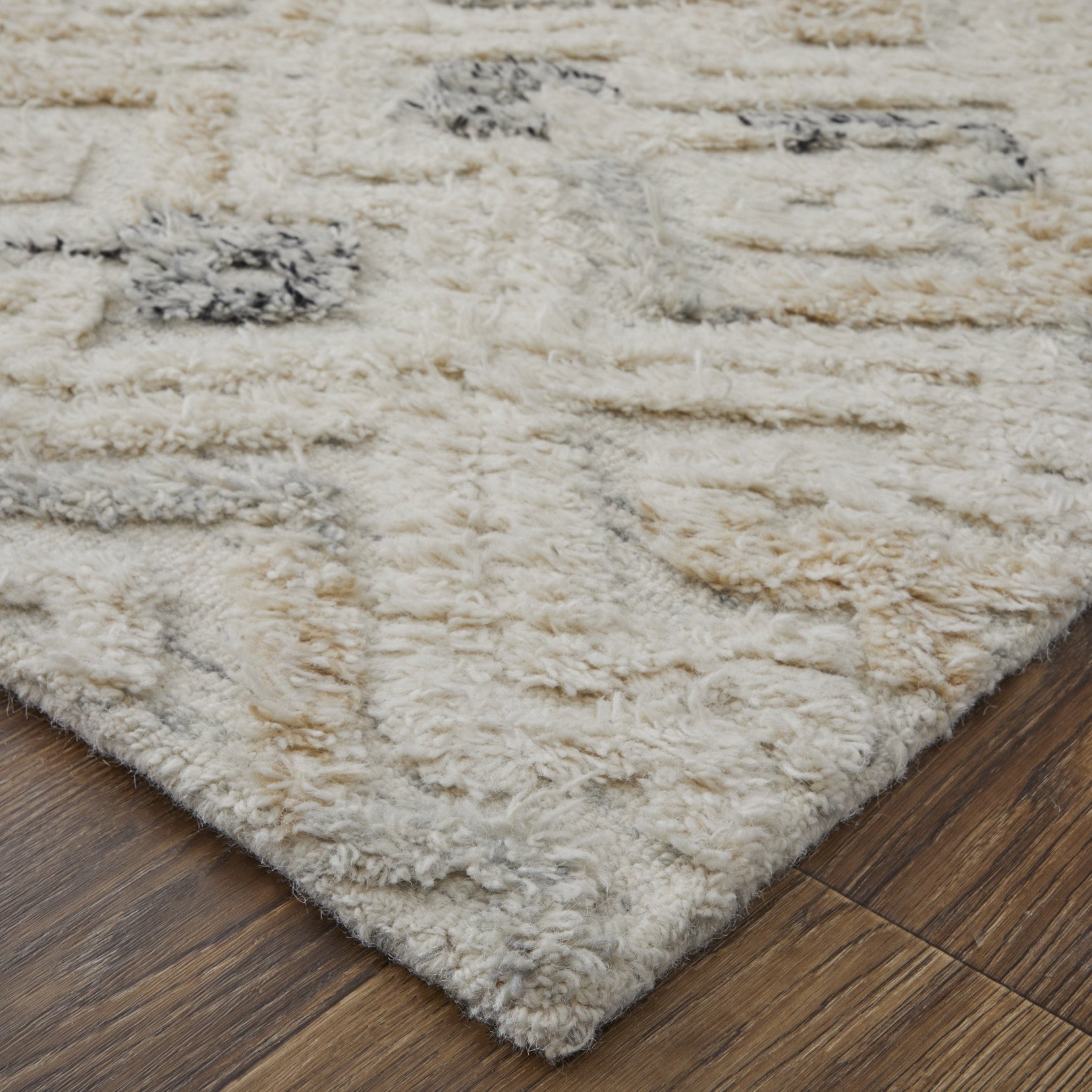 Anica Transitional Moroccan - Ivory/Gray/Black Area Rug