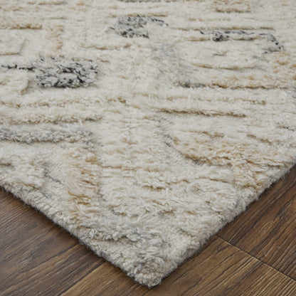 Anica Transitional Moroccan - Ivory/Gray/Black Area Rug