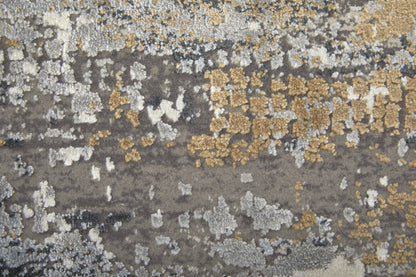 Cadiz Modern Abstract - Ivory/Gray/Gold Area Rug