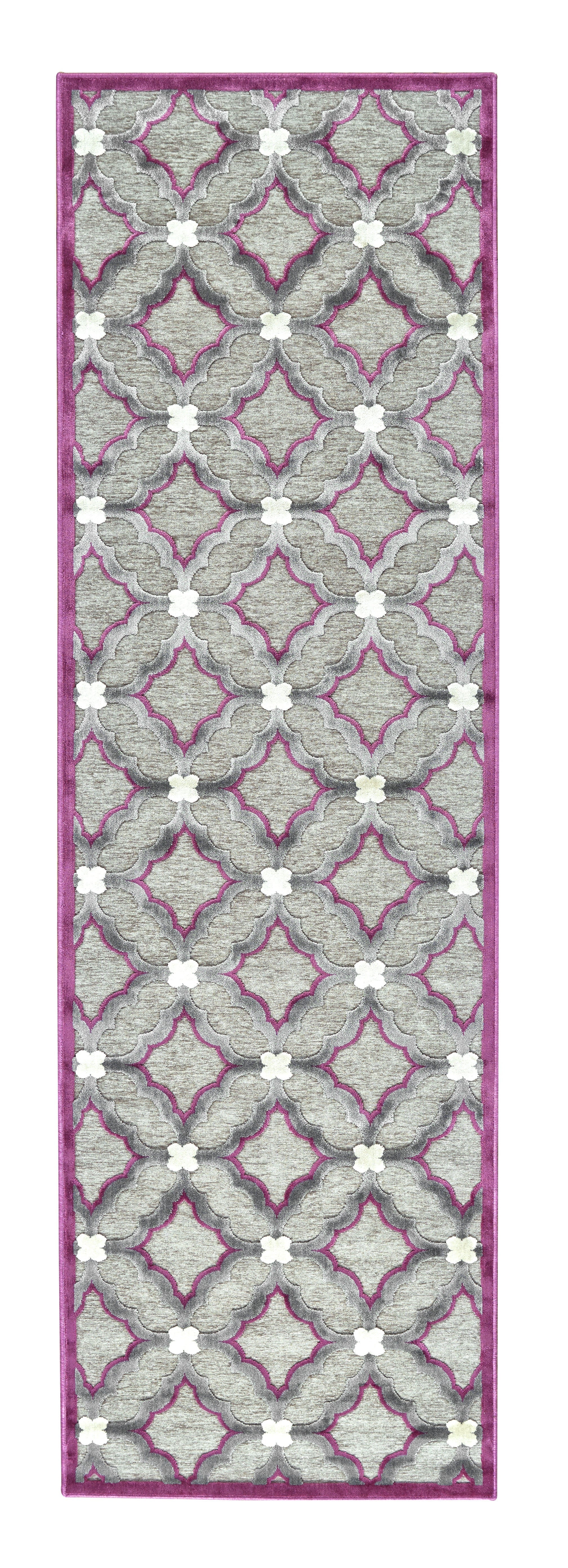 Saphir Rubus Modern Geometric - Taupe/Gray/Purple