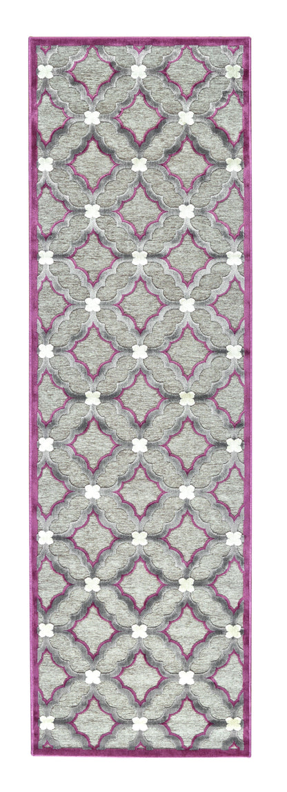 Saphir Rubus Modern Geometric - Taupe/Gray/Purple