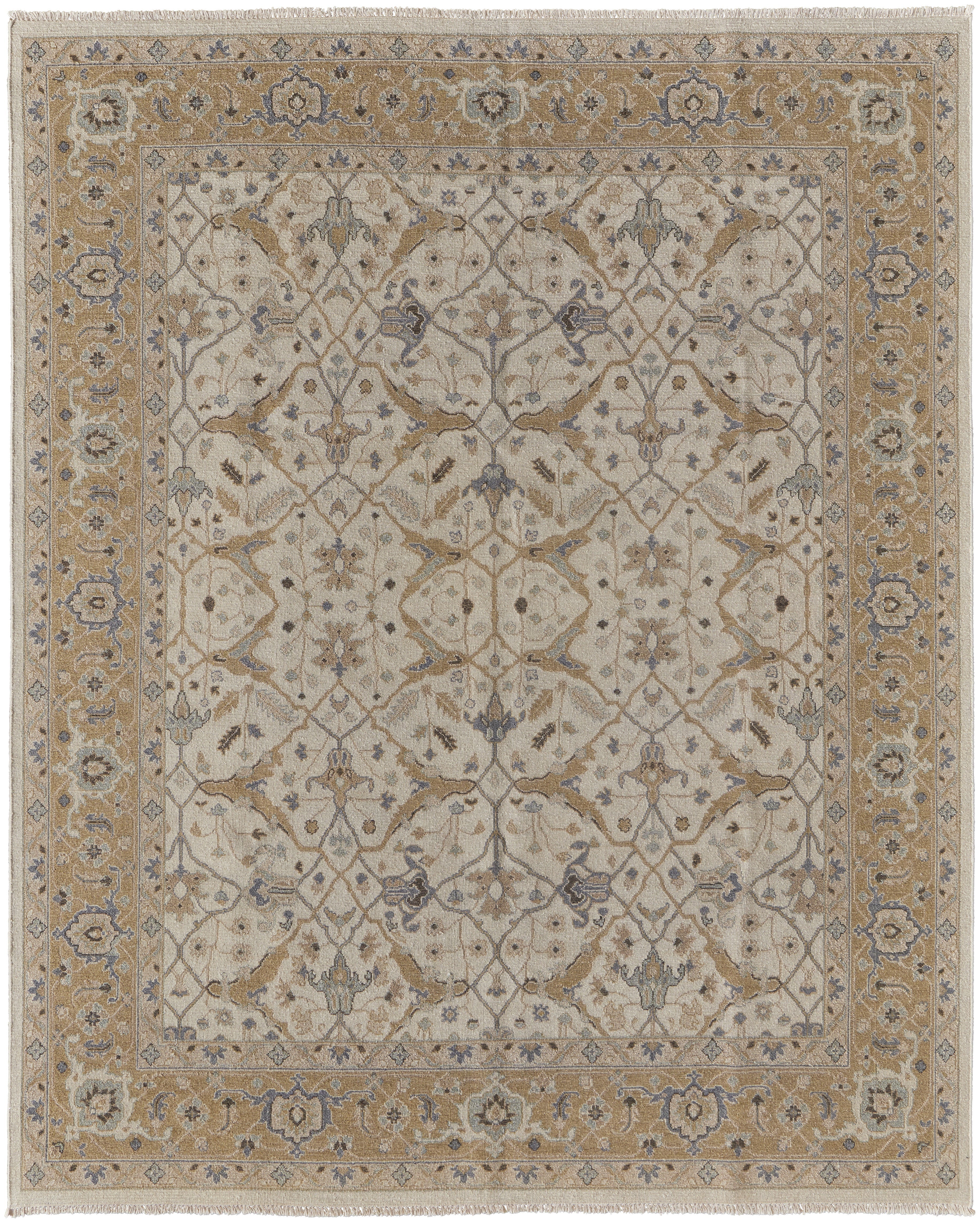 Corbitt Traditional Oriental - Ivory/Gold Area Rug