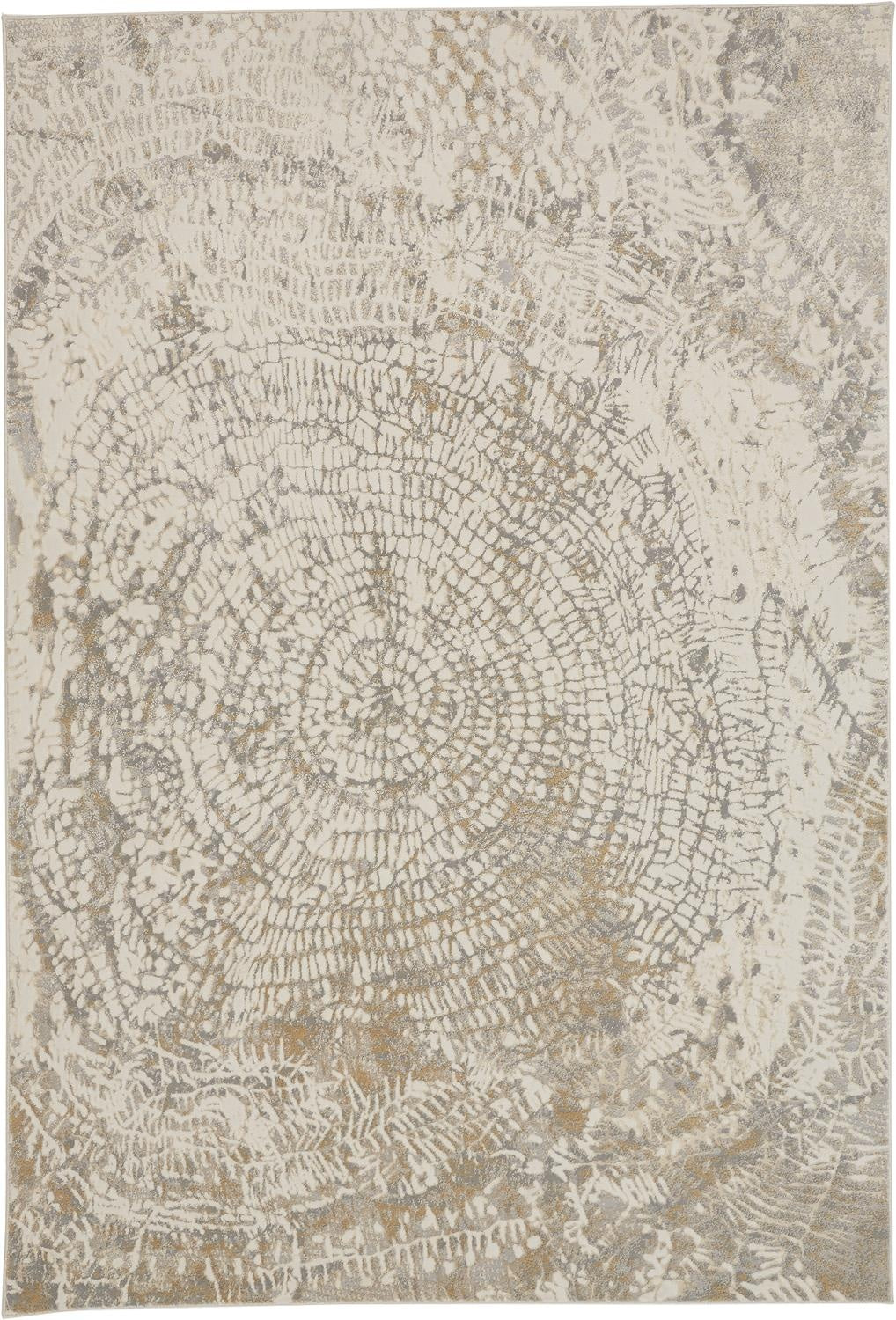 Parker Transitional Abstract - Ivory/Tan/Gray Area Rug