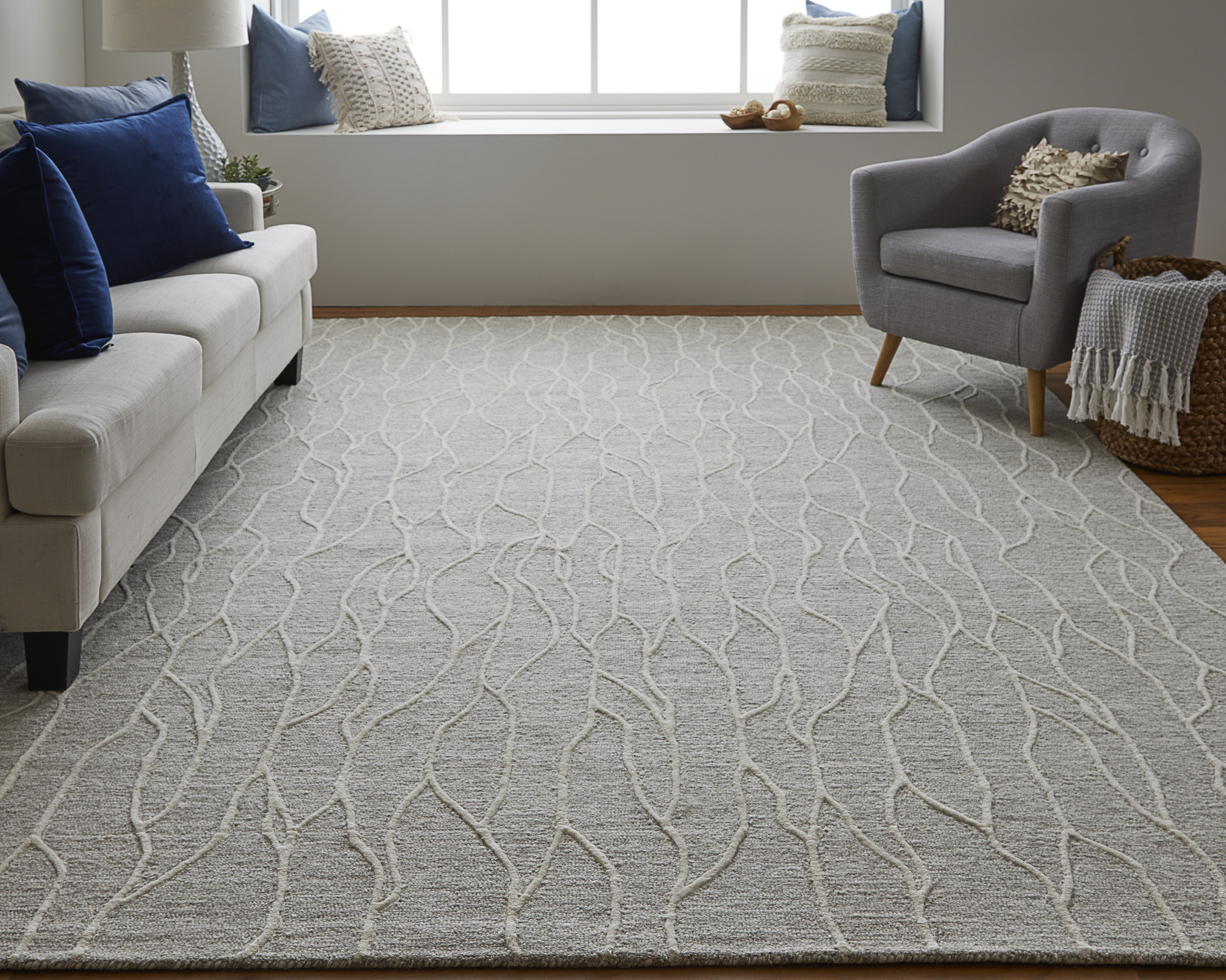 Enzo Transitional Abstract - Taupe/Ivory Area Rug