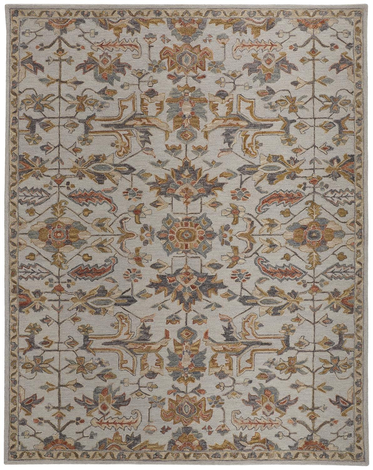 Fallon Traditional Oriental - Gray/Gold Area Rug