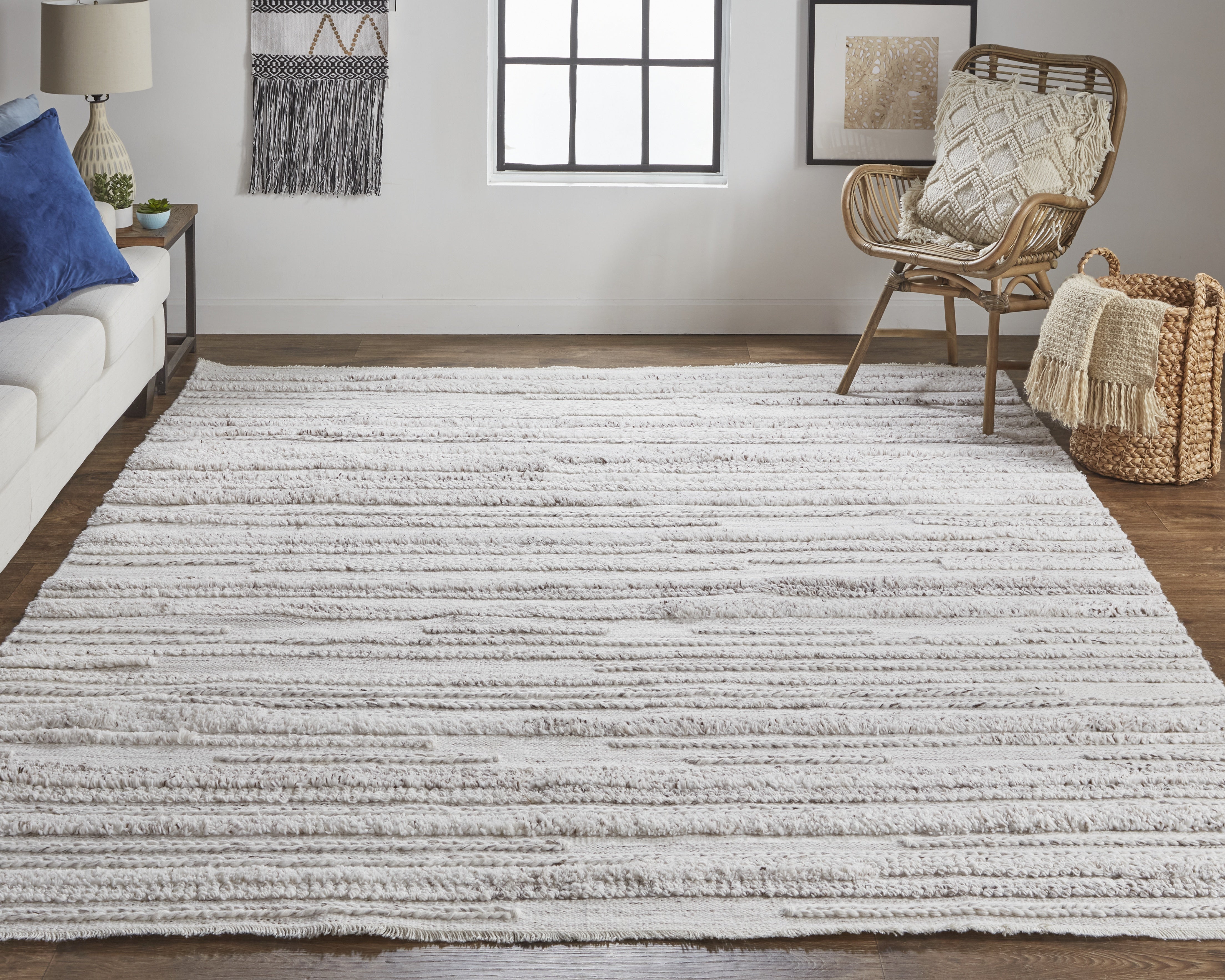 Alden Transitional Stripes - Ivory/Taupe