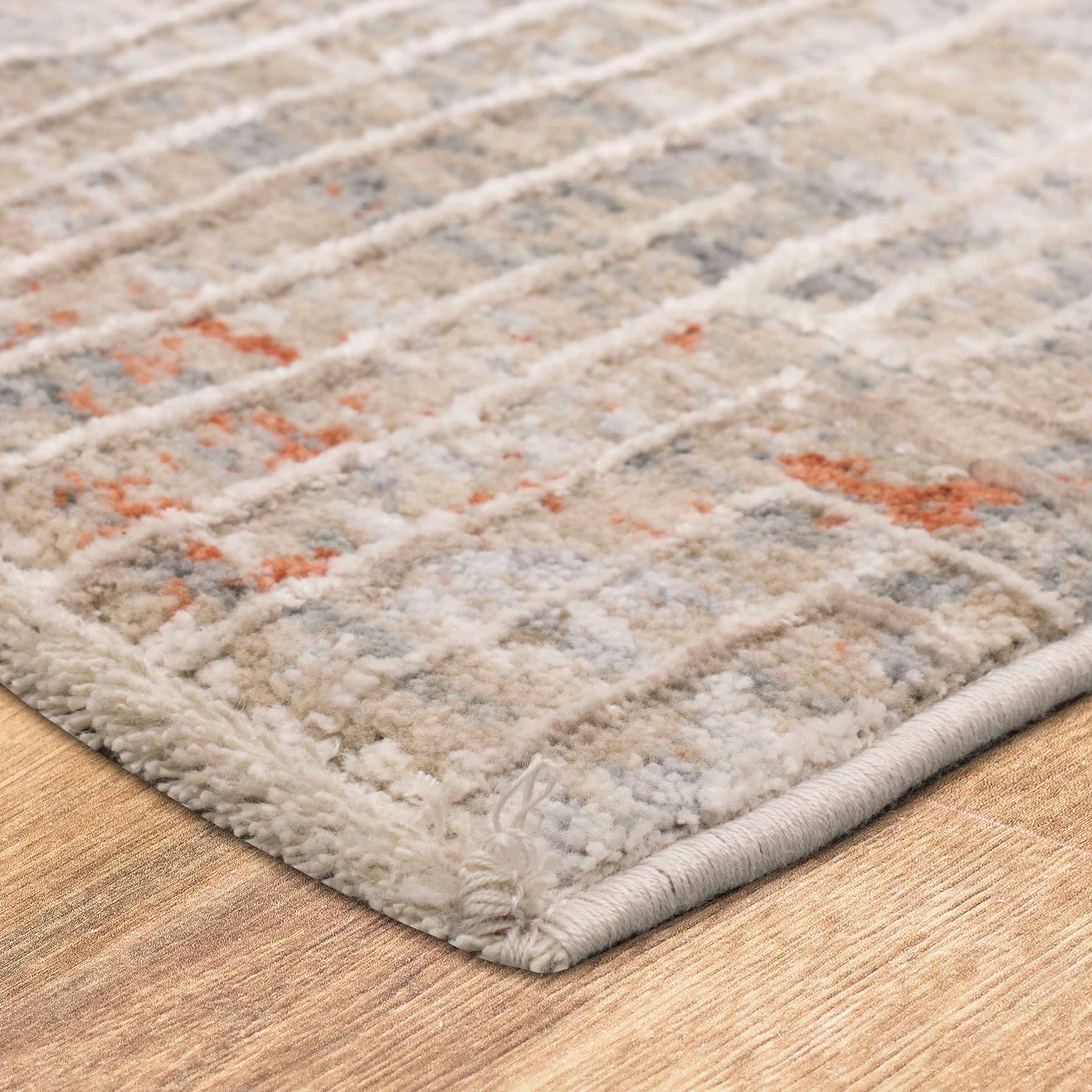 Plaza Dilao Dark Grey Beige Area Rug
