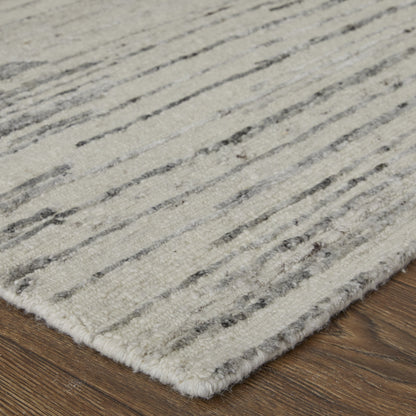 Brighton Modern Abstract - Ivory/Gray Area Rug