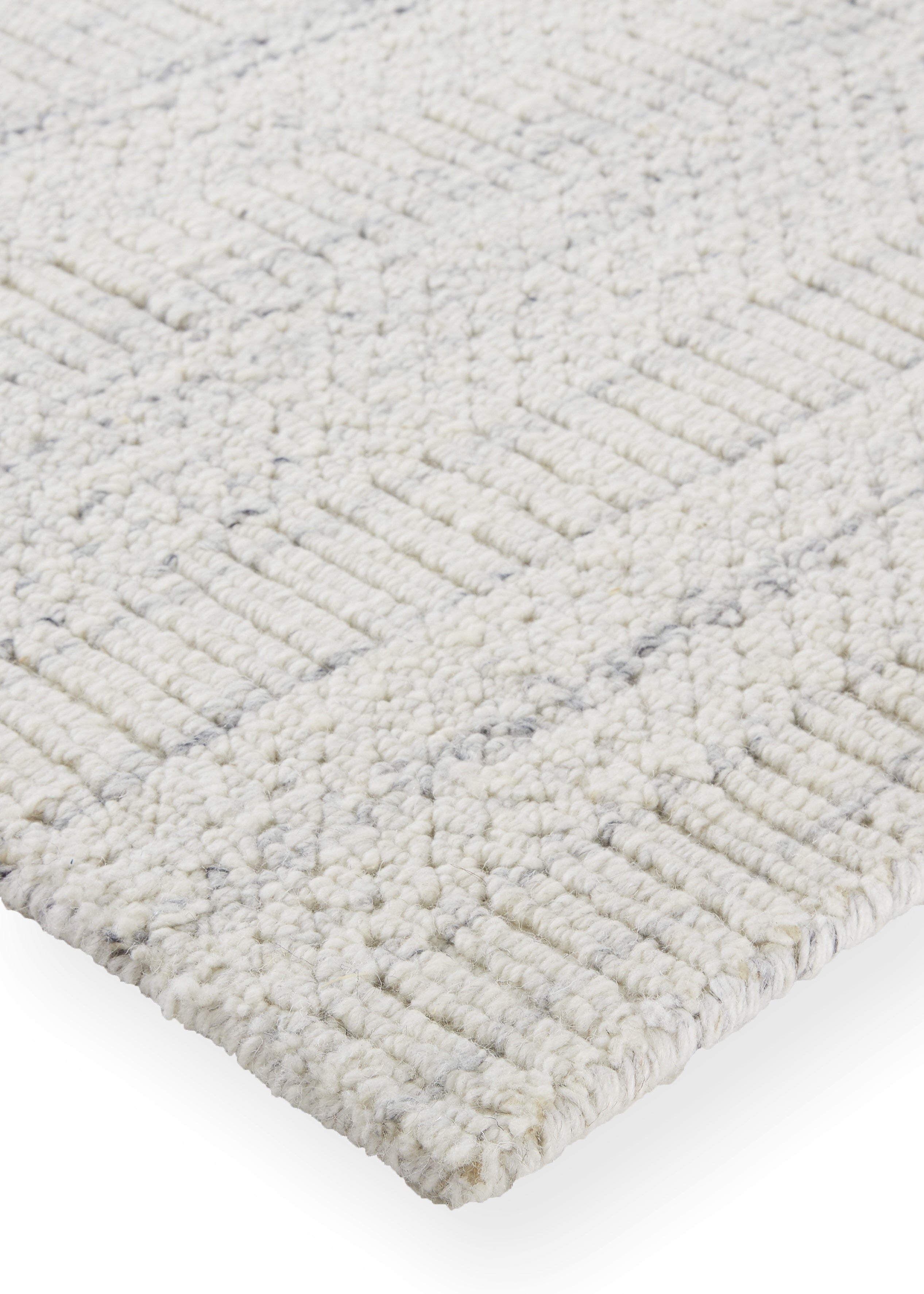 Keaton Transitional Solid - Ivory/Gray