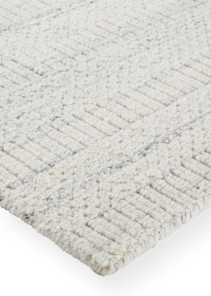Keaton Transitional Solid - Ivory/Gray