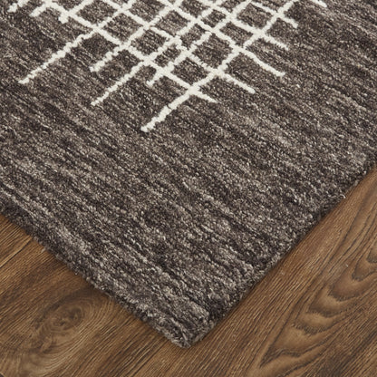 Maddox Transitional Abstract - Brown/Ivory Area Rug