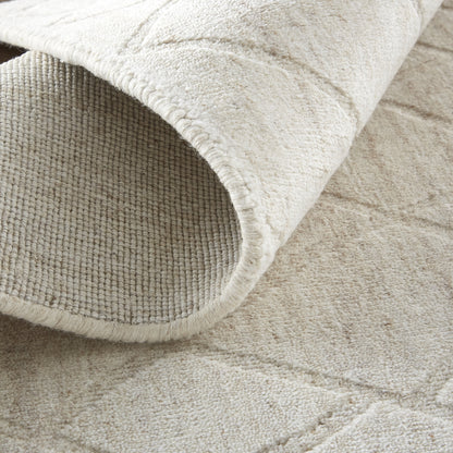 Redford Transitional Solid - Ivory/Gray Area Rug