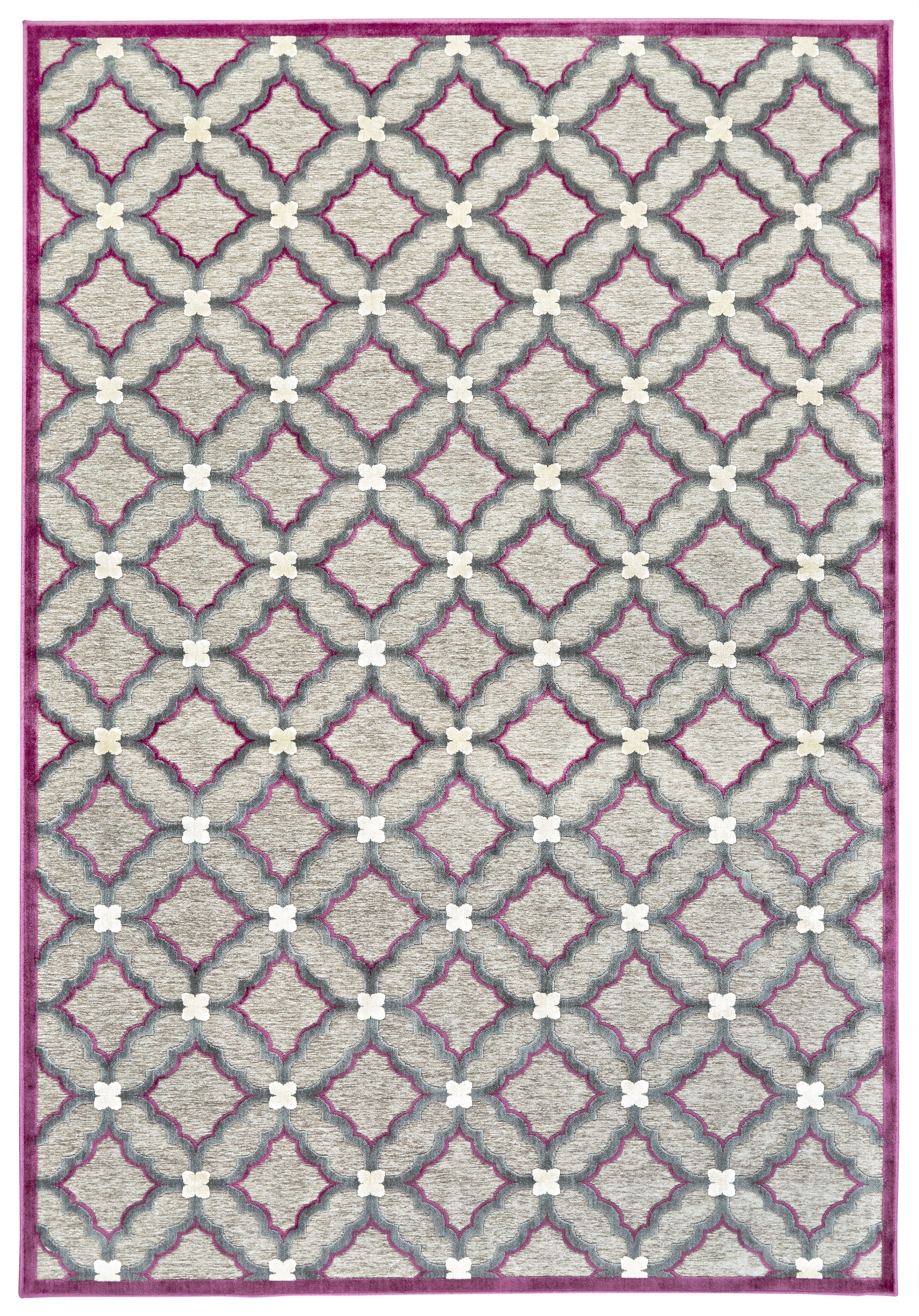 Saphir Rubus Modern Geometric - Taupe/Gray/Purple