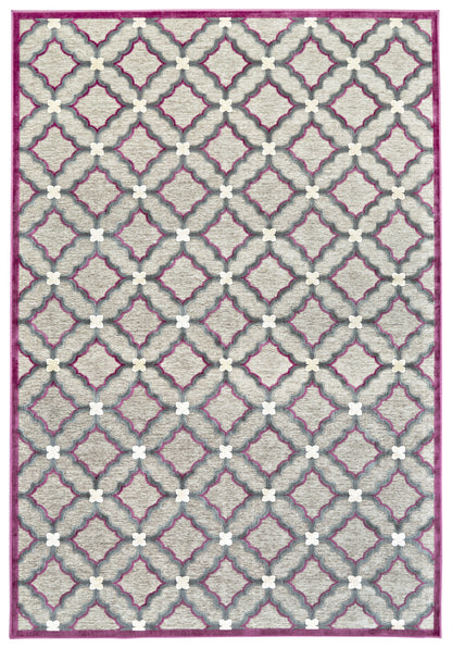 Saphir Rubus Modern Geometric - Taupe/Gray/Purple