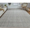 Naples Transitional Solid - Ivory/Tan/Gray Area Rug