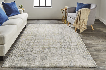 Waldor Modern Abstract - Ivory/Gray Area Rug