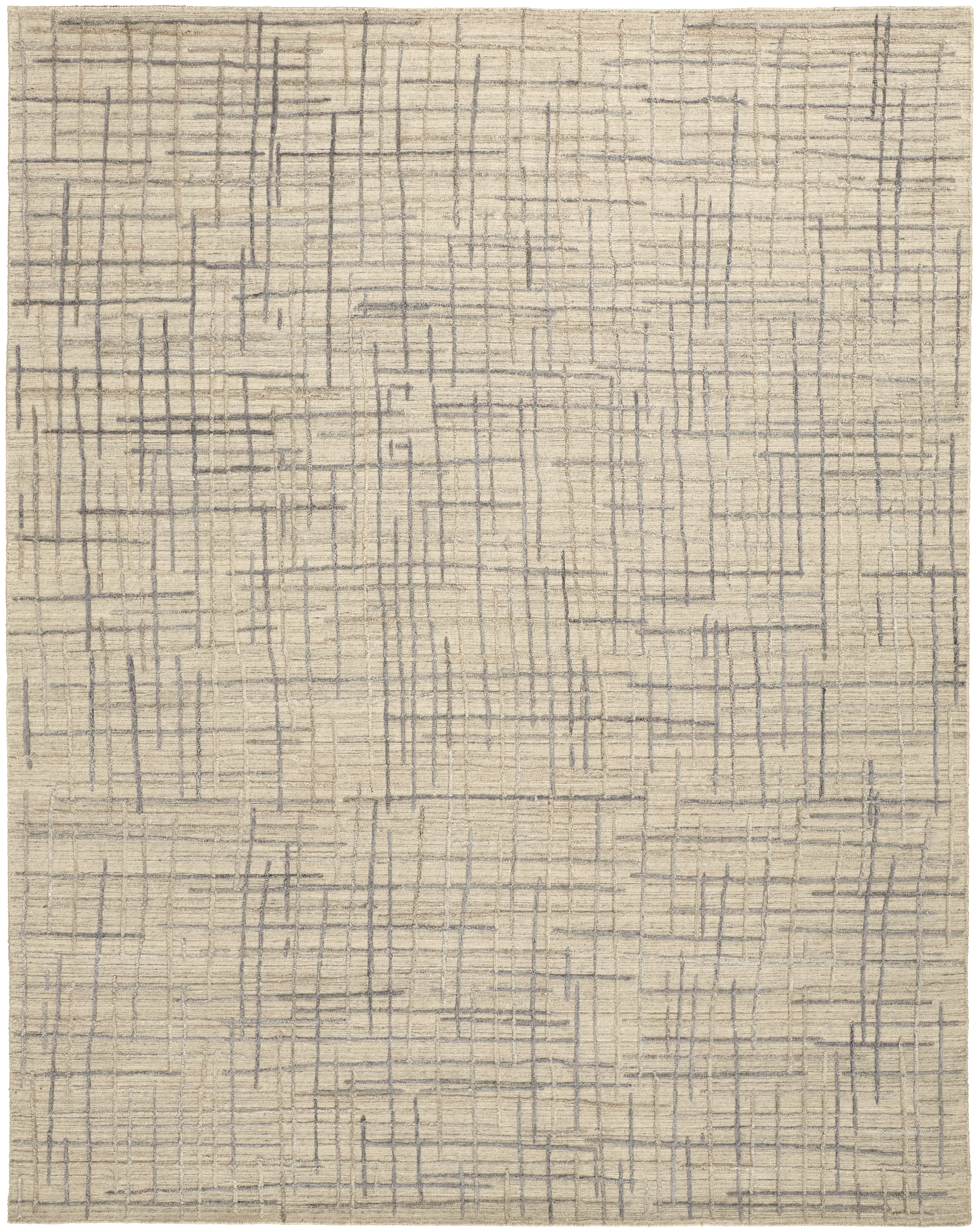 Kirkwood Transitional Abstract - Tan/Silver Area Rug