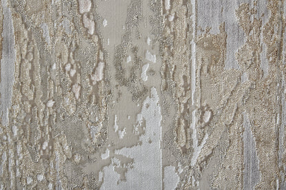 Laina Transitional Abstract - Tan/Ivory/Pink Area Rug