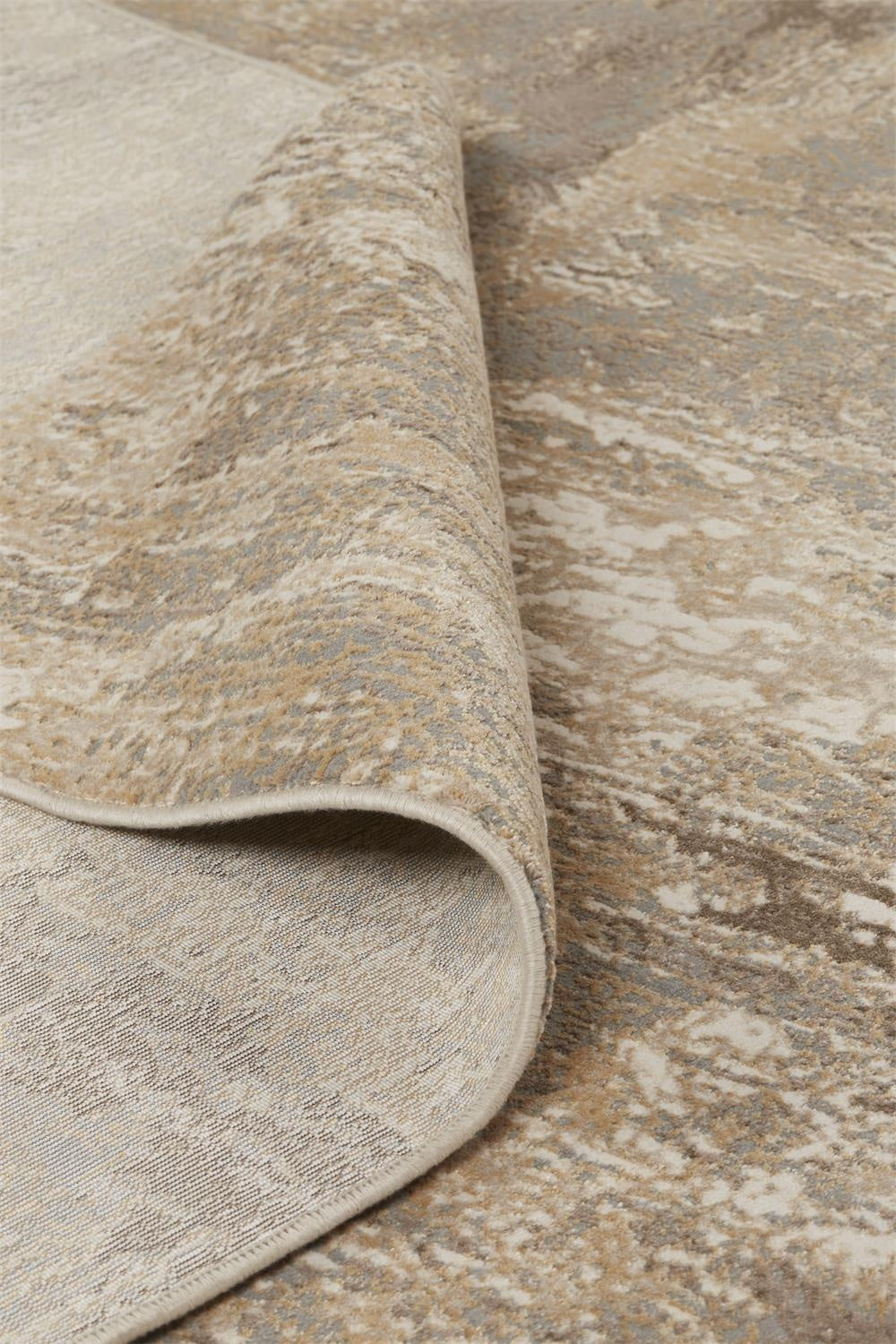 Parker Transitional Abstract - Tan/Ivory/Brown Area Rug