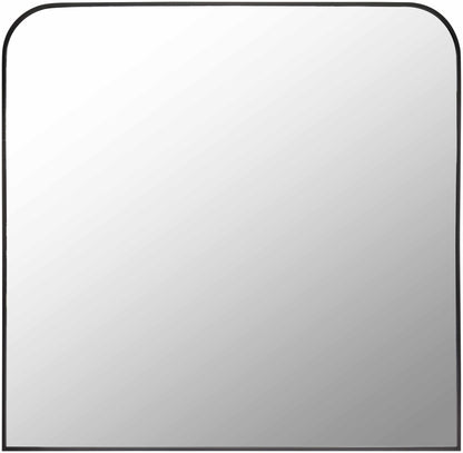 Minimalist Black Rectangle Aluminum Mirror