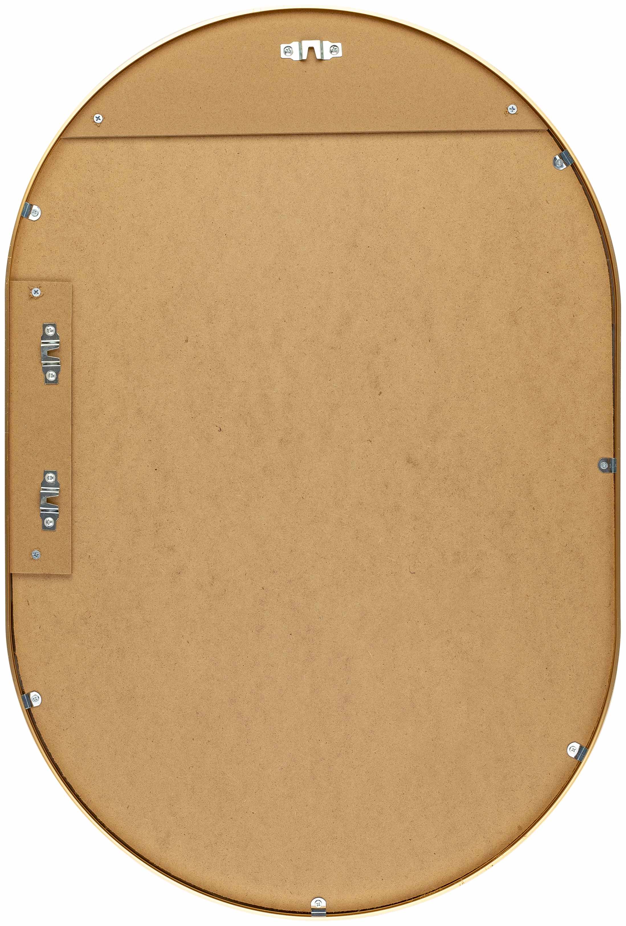 Premium Gold Aluminum Oval Mirror
