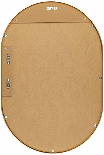 Premium Gold Aluminum Oval Mirror