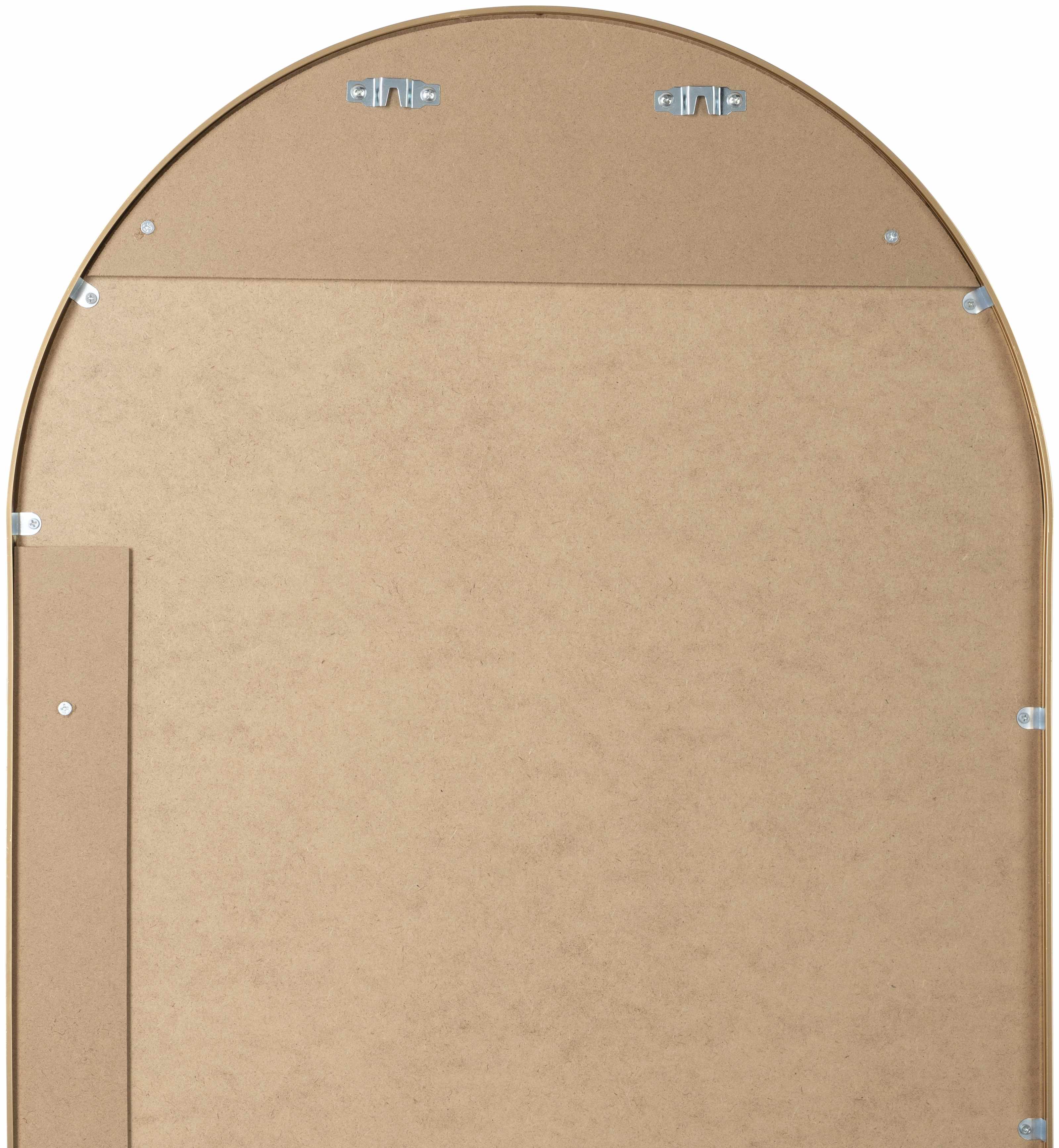 Lettice Gold Aluminum Oval Mirror