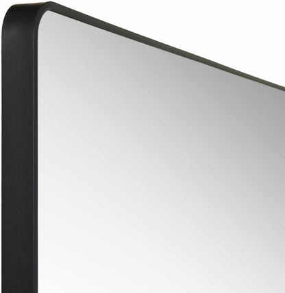 Luna Black Aluminum Rectangle Mirror