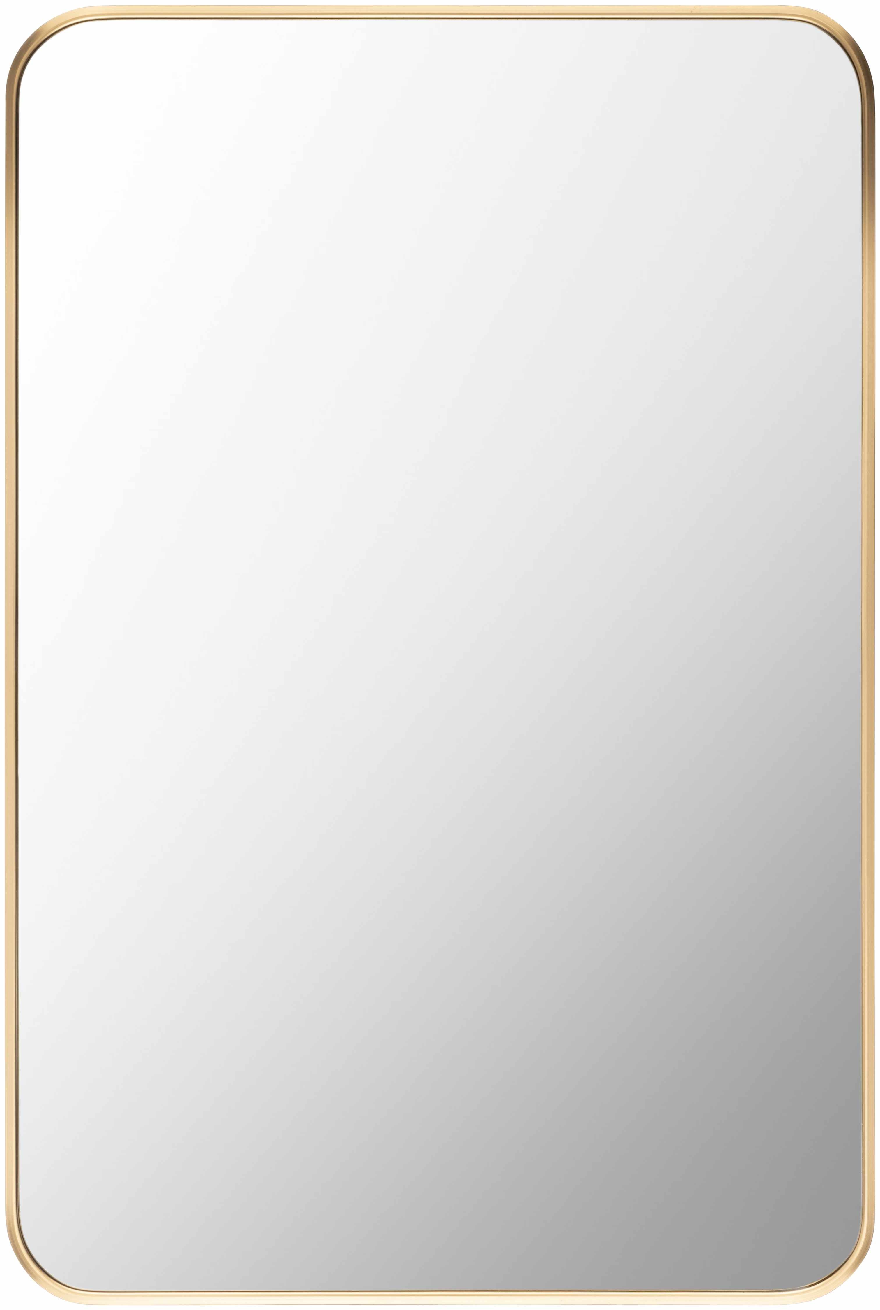 Luna Gold Aluminum Rectangle Mirror