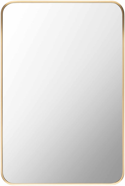 Luna Gold Aluminum Rectangle Mirror