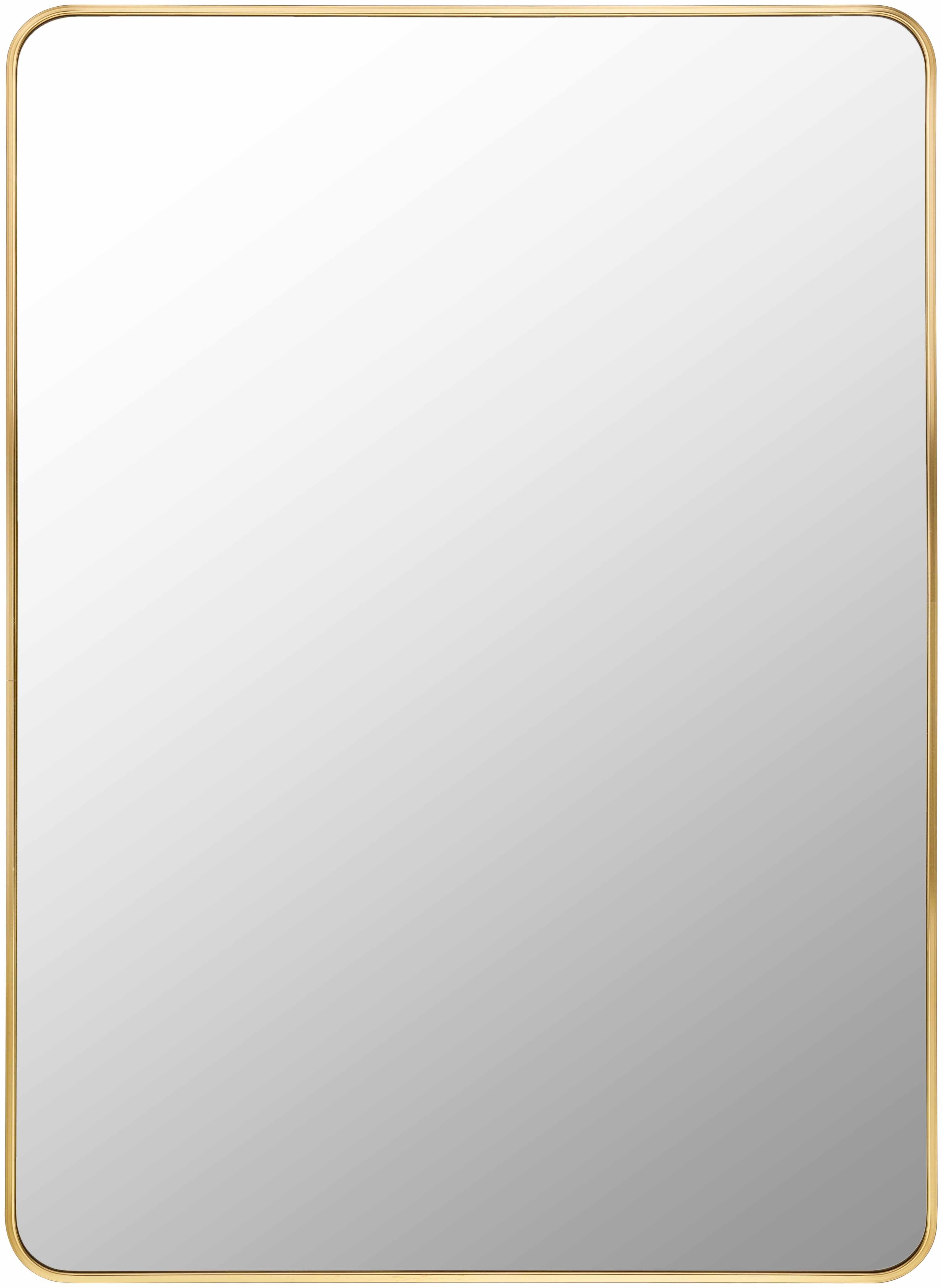 Luna Gold Aluminum Rectangle Mirror