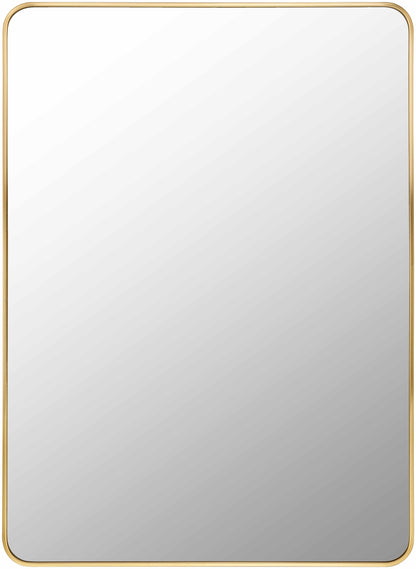 Luna Gold Aluminum Rectangle Mirror