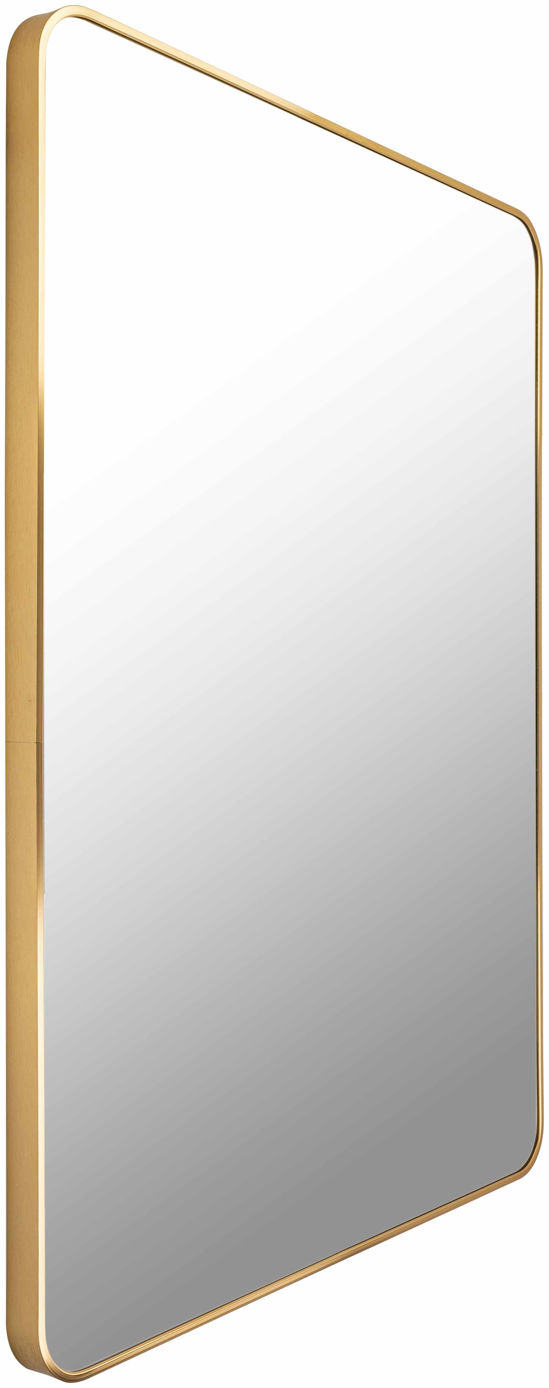 Luna Gold Aluminum Rectangle Mirror