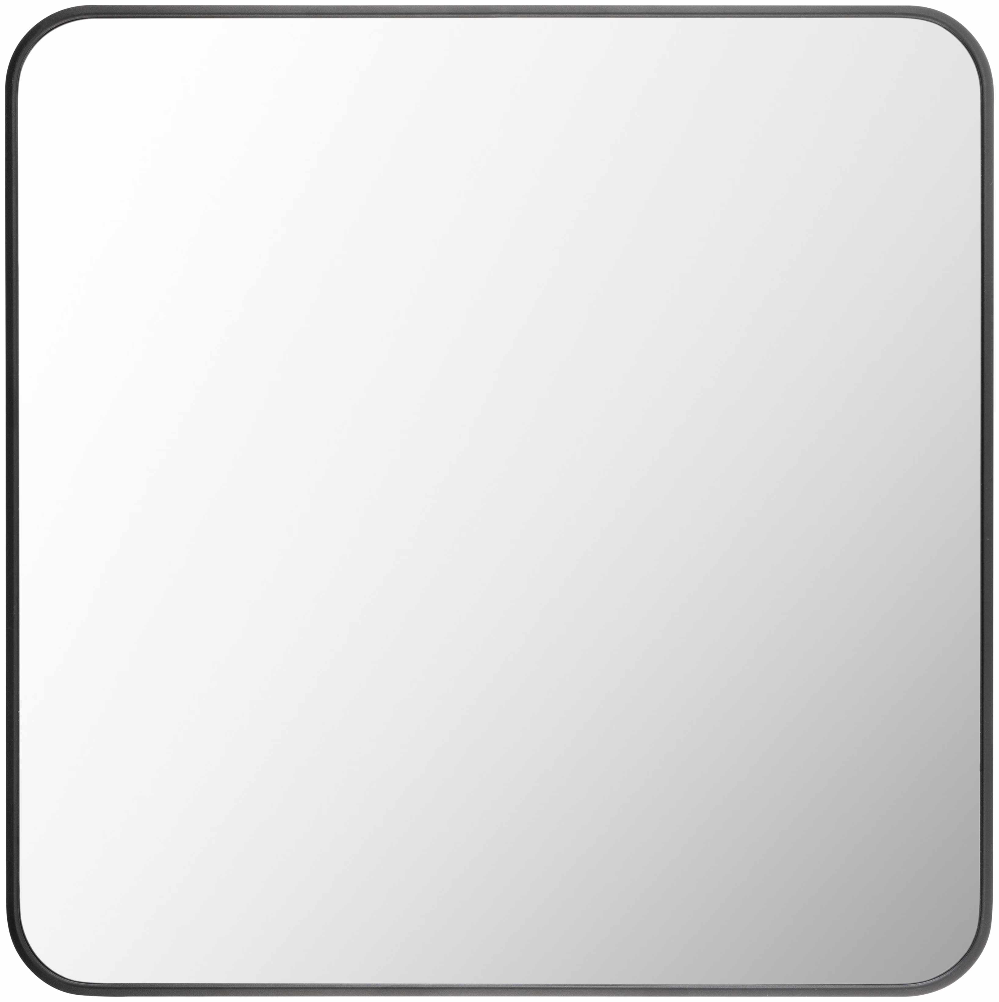 Nia Black Aluminum Square Mirror