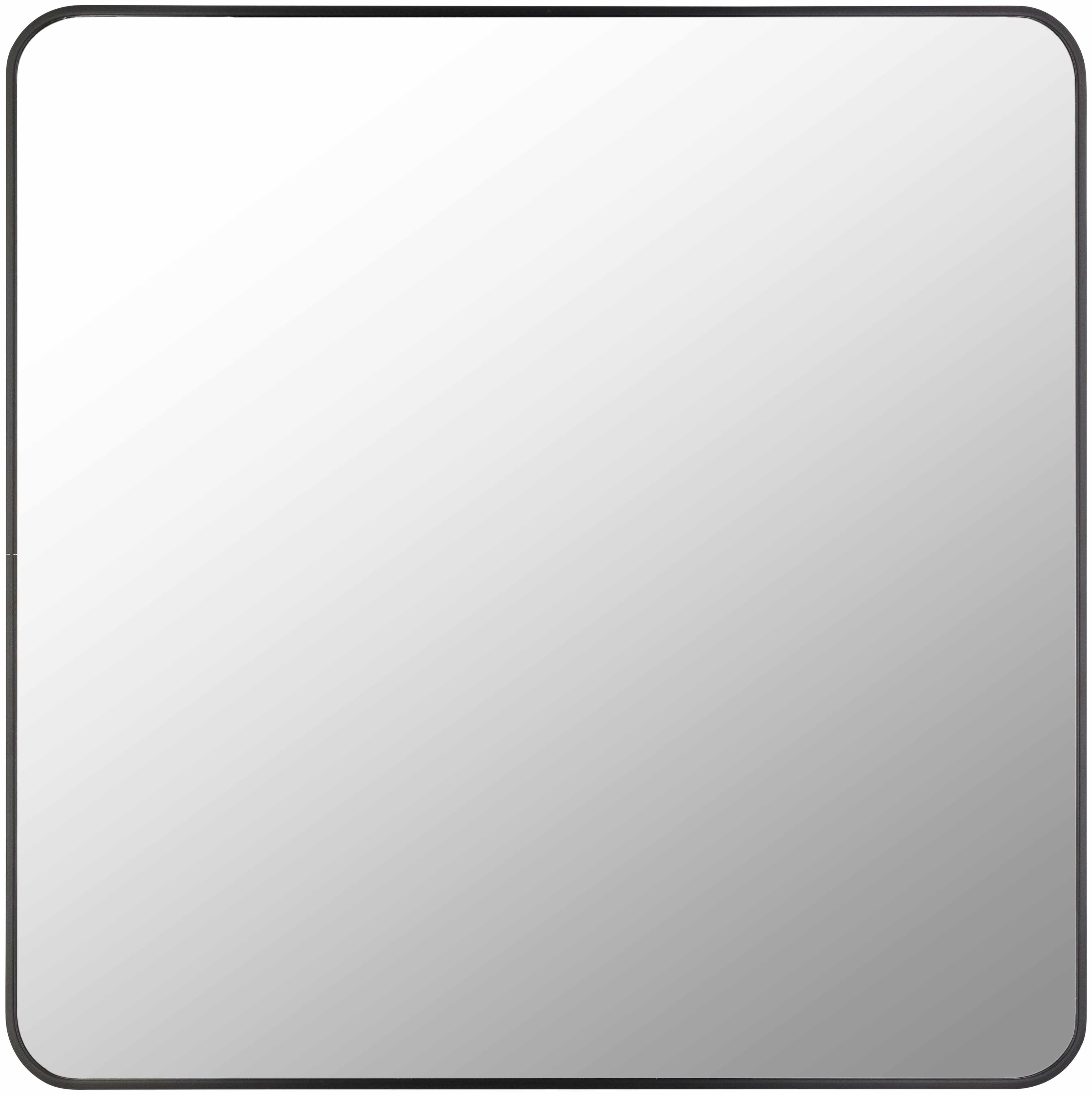 Nia Black Aluminum Square Mirror