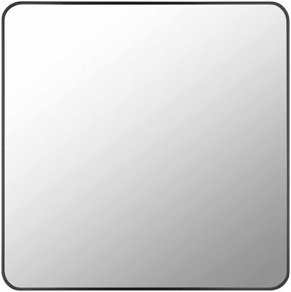 Nia Black Aluminum Square Mirror