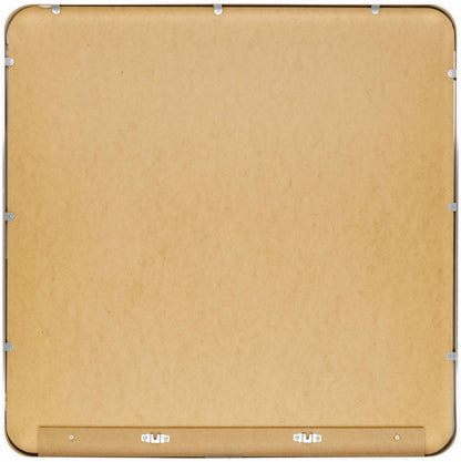 Nia Silver Gray Aluminum Square Mirror