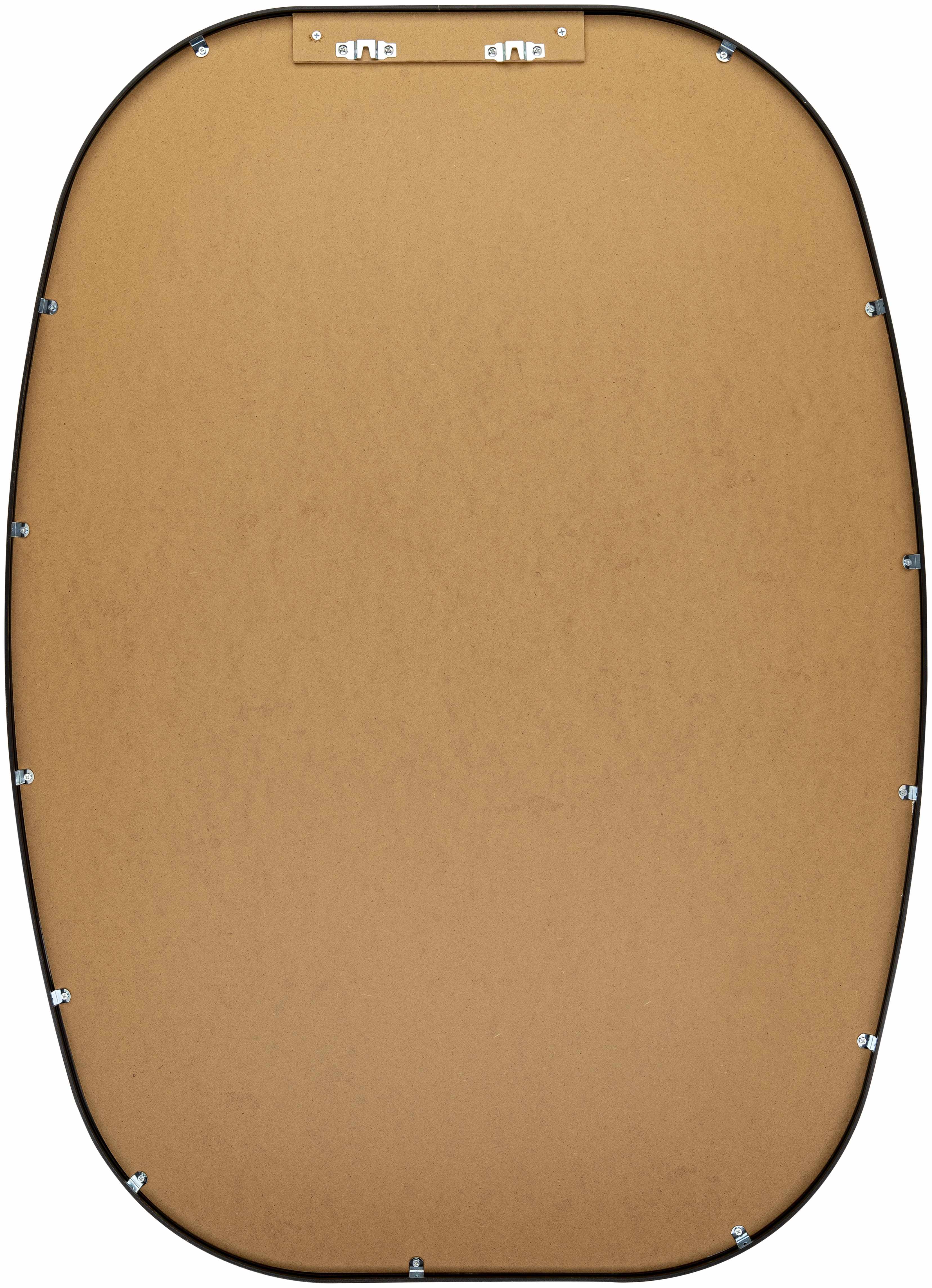 Nora Industrial Black Aluminum Mirror