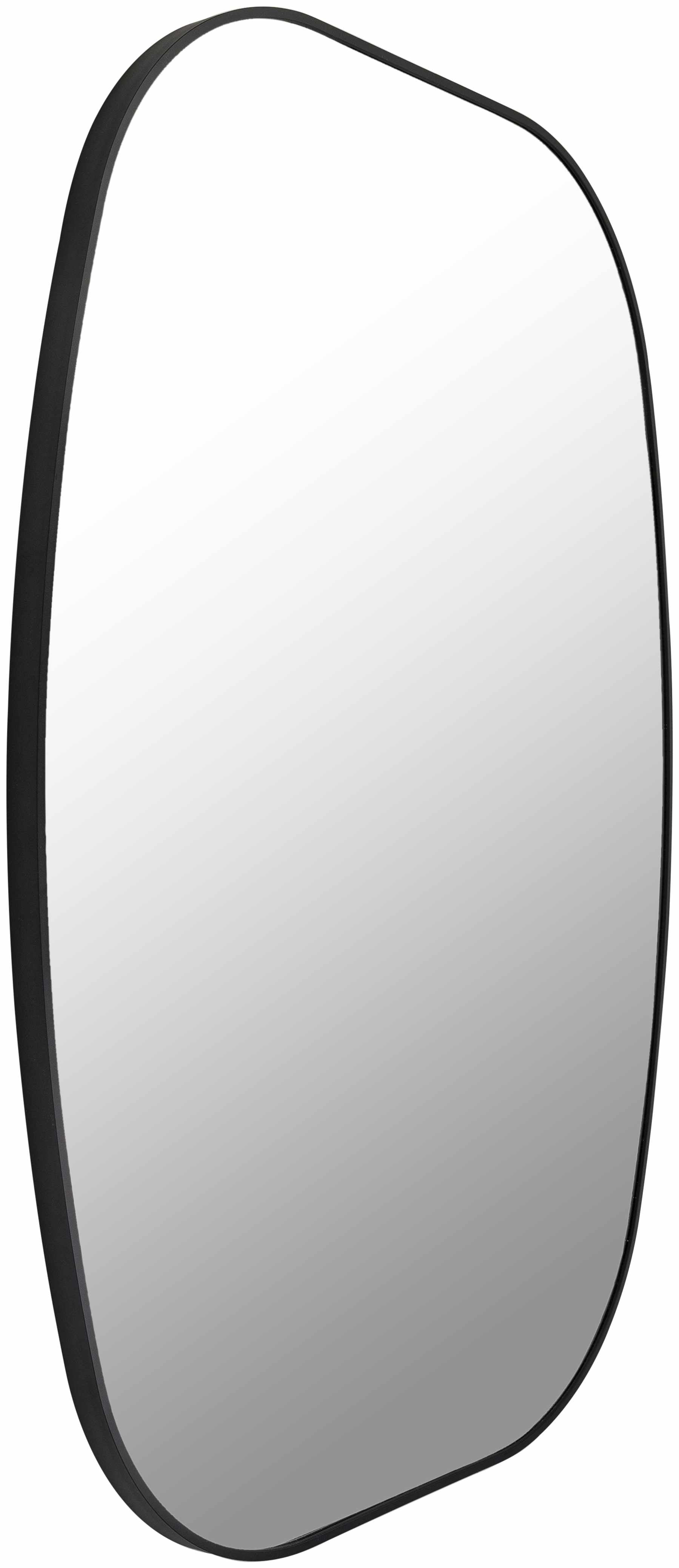 Nora Industrial Black Aluminum Mirror
